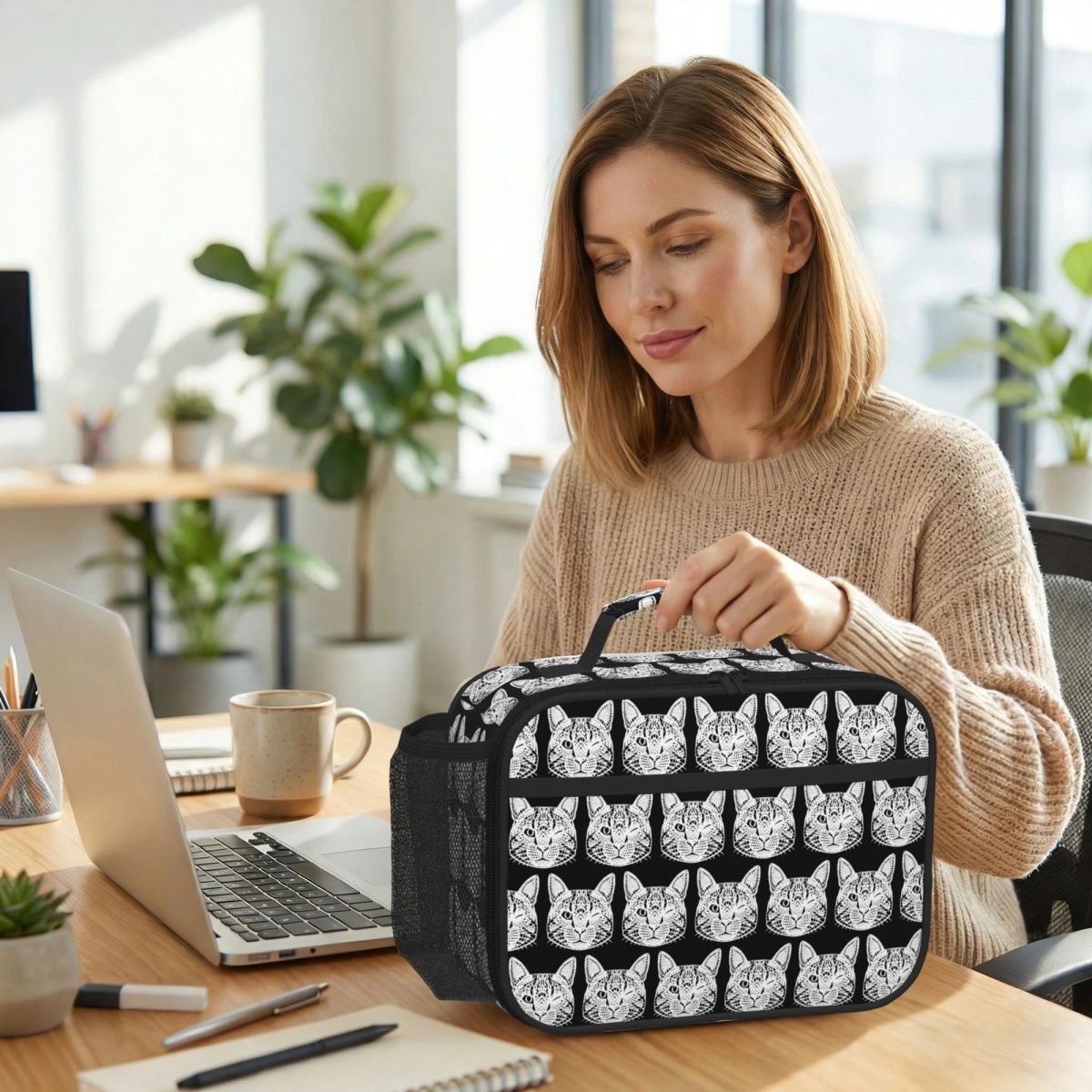 Baby Food Lasagna - Baby Lasagna Cat Insulated Lunch Bag
