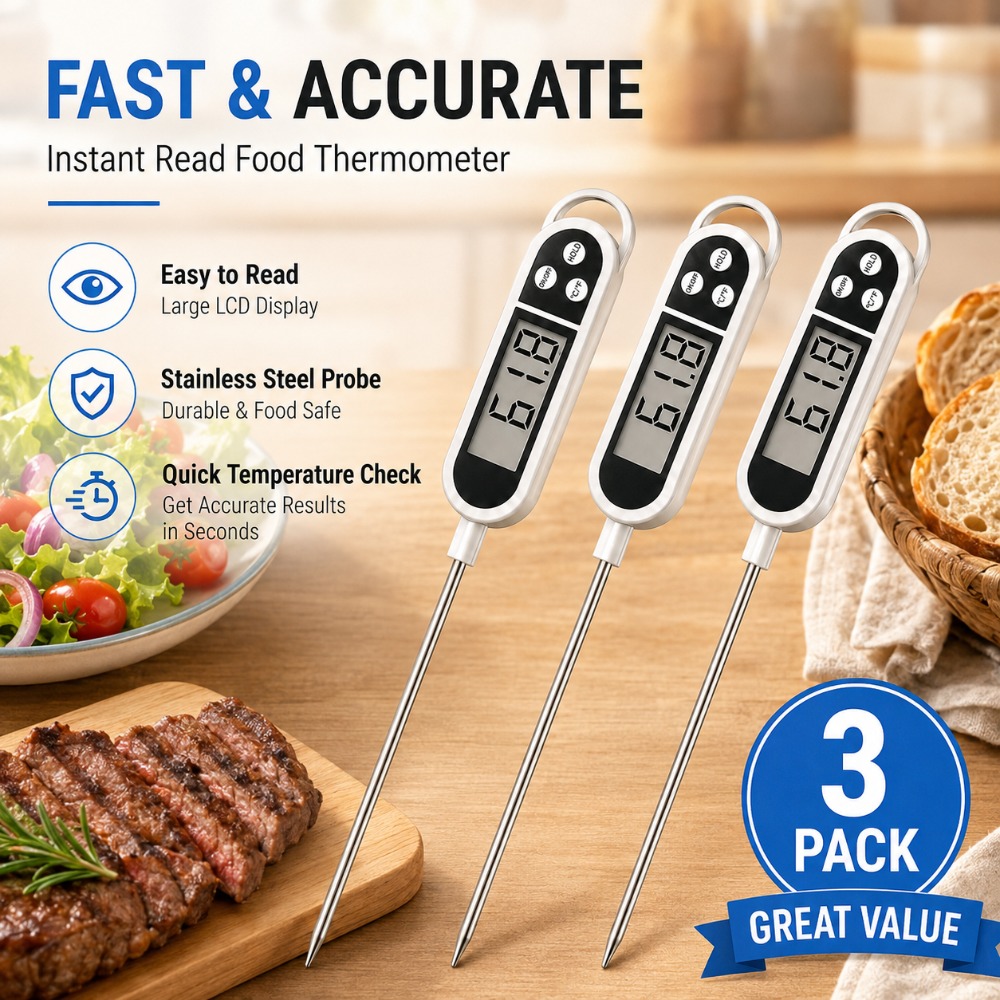 Baby Food Meat - Digital Probe Thermometer Wide Temperature Range