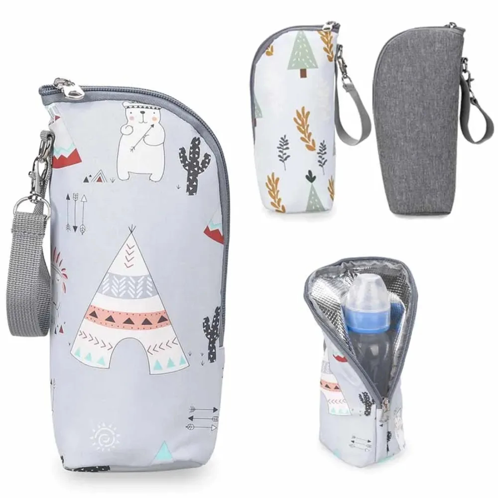 Baby Food Zip Lock Bag - Baby Bottle Warmer Bag Portable Infant