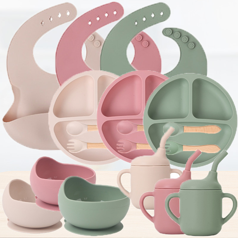 Baby Food For 2 Year Old - Children's silicone tableware set Baby Complementary