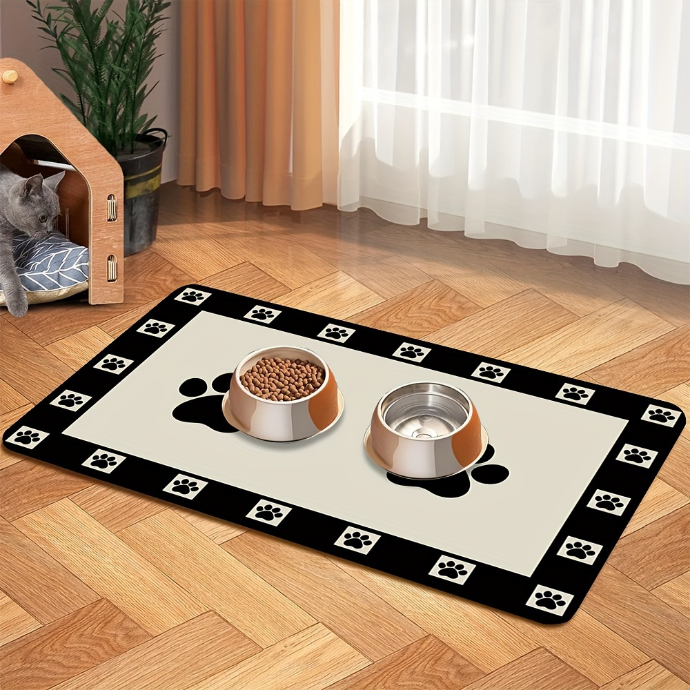 Baby Food Dogs - VIKAMA Classic Paw Print Pet Placemats,