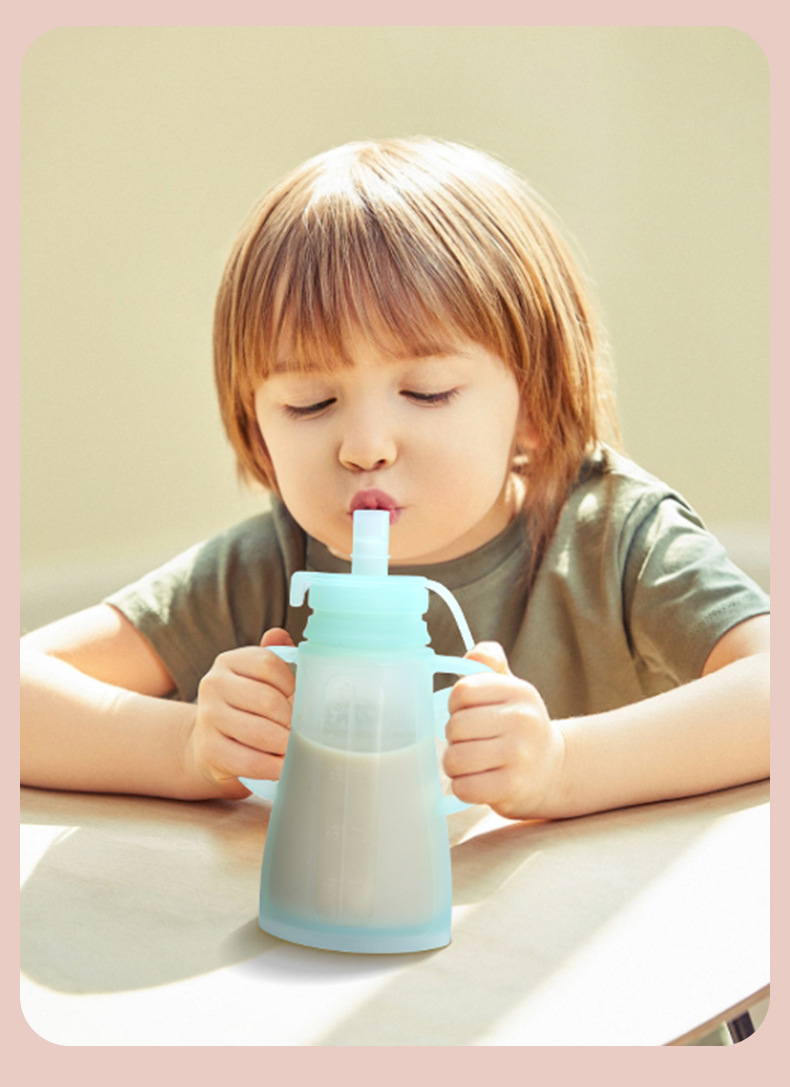 Baby Food Zip Lock Bag - New Reusable Silicone Breast Milk Storage