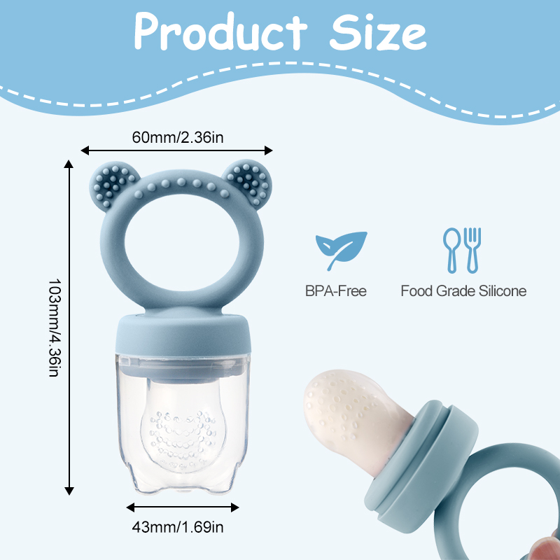Silicone Bear Shaped Baby Frui - огляд і ціна Baby Food Bites