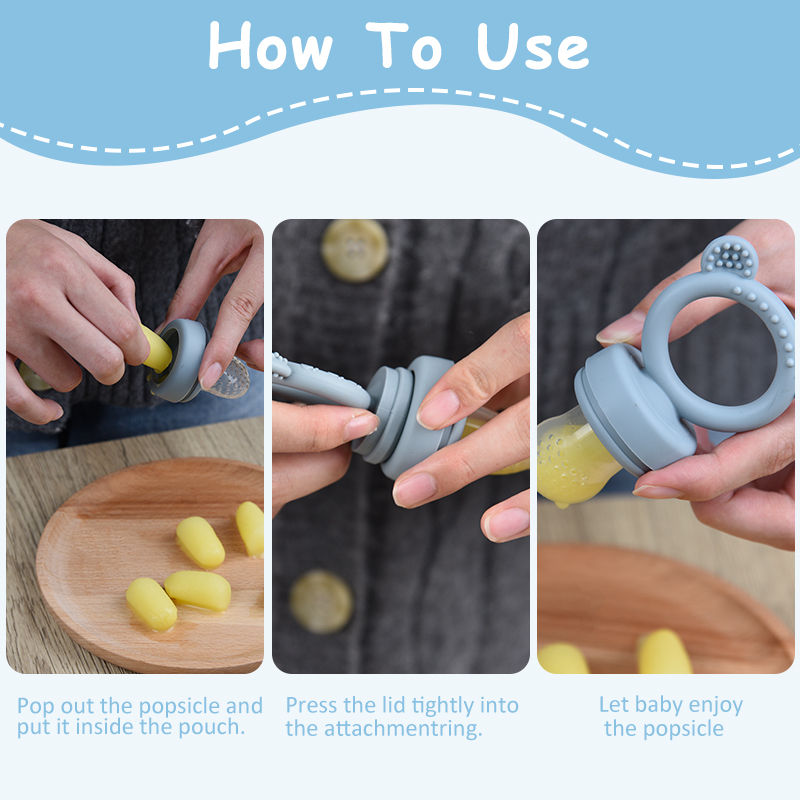 Silicone Bear Shaped Baby Frui - огляд і ціна Baby Food Bites