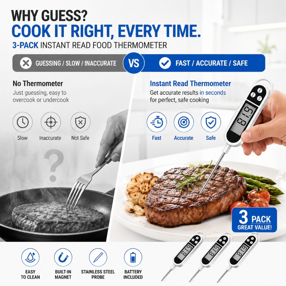 Digital Probe Thermometer Wide - огляд і ціна Baby Food Meat