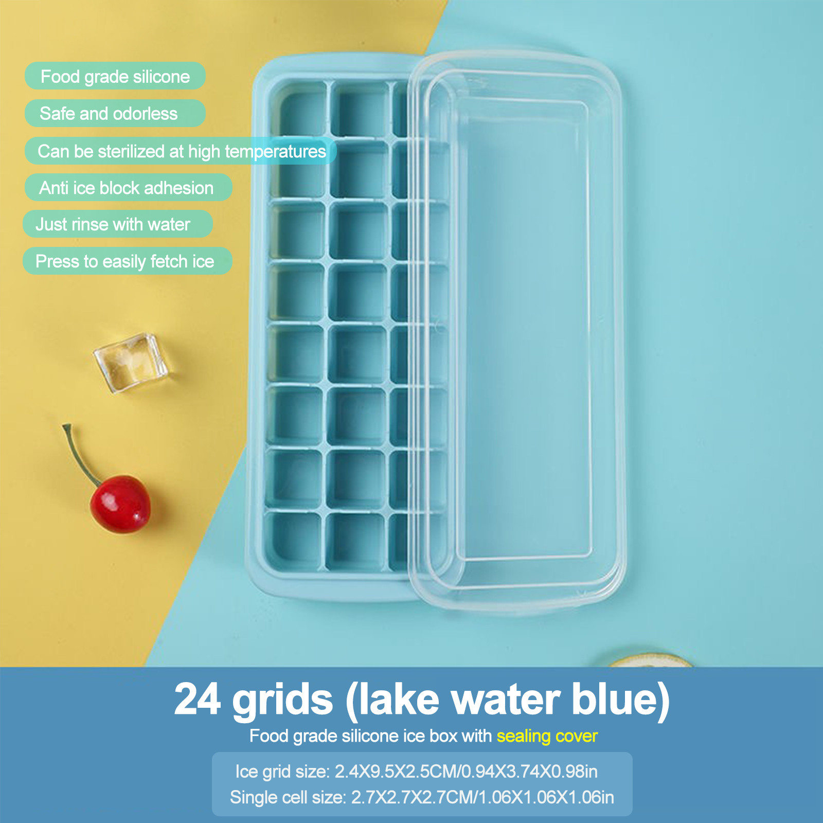Silicone Ice Cubes Tray with L - огляд і ціна Baby Food Jelly