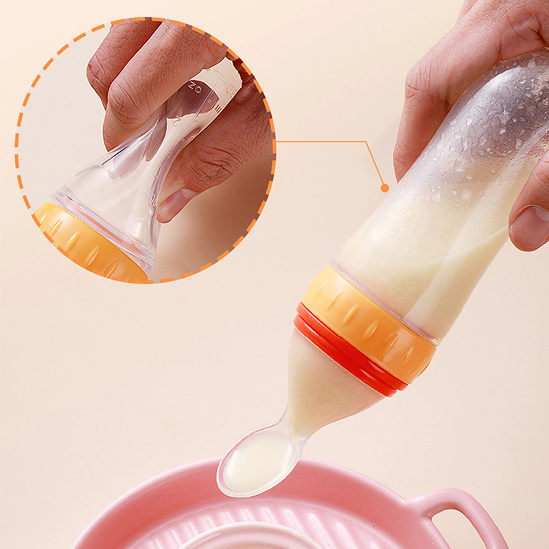 Squeezing Feeding Bottle Silic - огляд і ціна Baby Food Bites