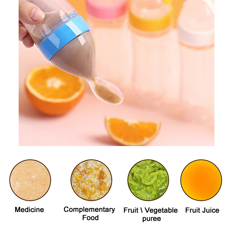 Squeezing Feeding Bottle Silic - огляд і ціна Baby Food Bites