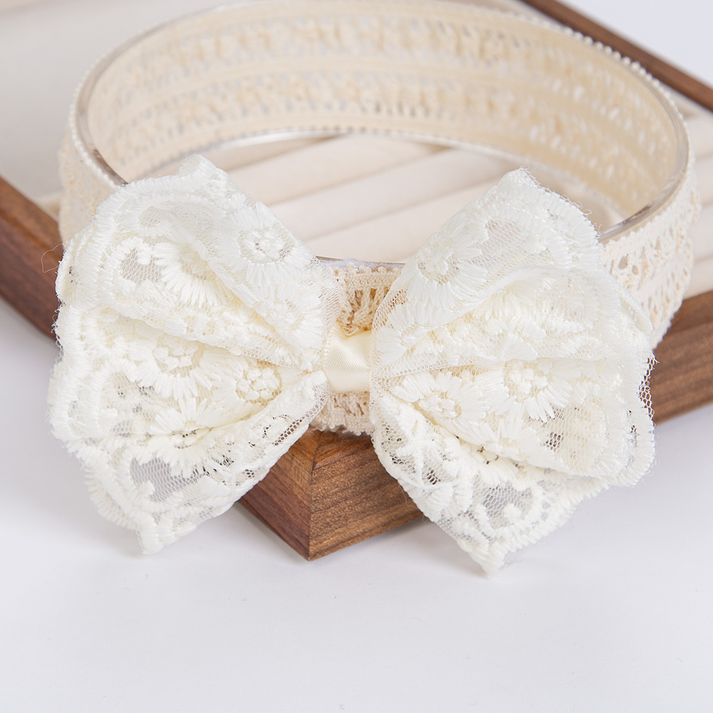 Cream Lace Baby Headbands for  - огляд і ціна Baby Food Jelly