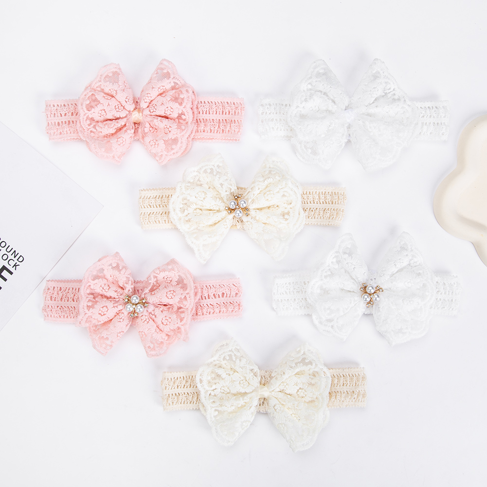 Cream Lace Baby Headbands for  - огляд і ціна Baby Food Jelly