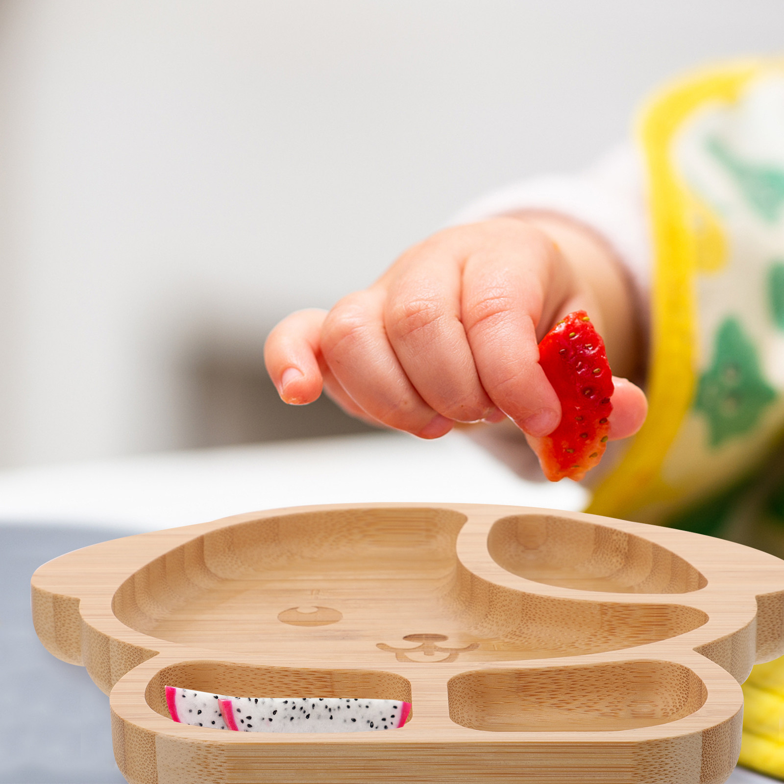 Divided Plate Silicone Bamboo  - огляд і ціна Baby Food Dogs