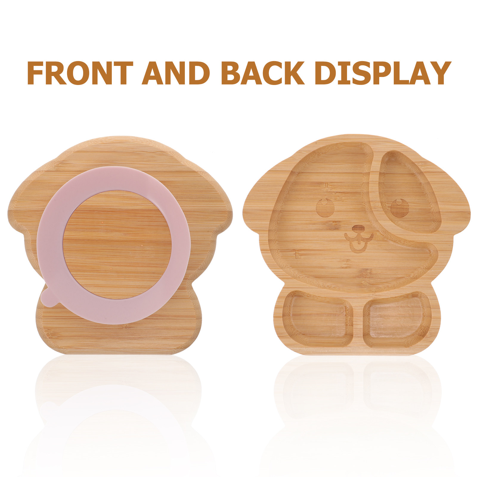 Divided Plate Silicone Bamboo  - огляд і ціна Baby Food Dogs