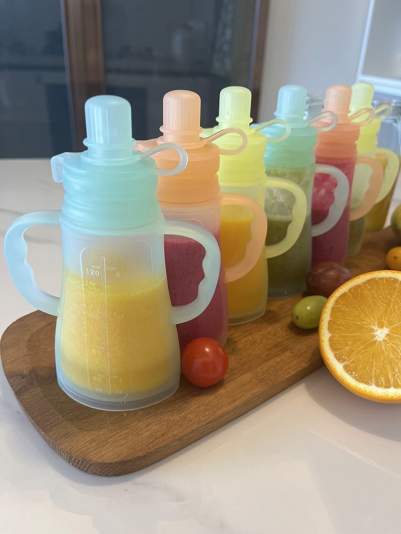 New Reusable Silicone Breast M - огляд і ціна Baby Food Zip Lock Bag