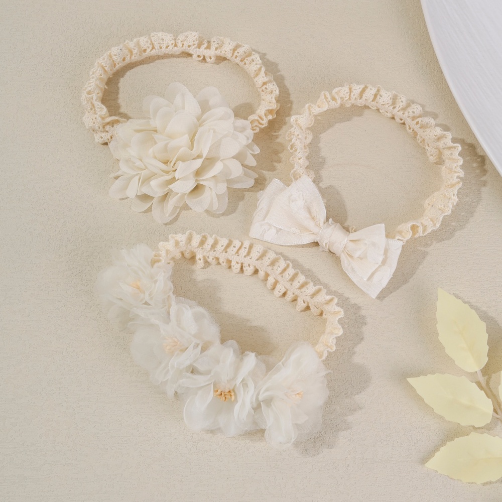 Cream White Lace Flower Bow Ba - огляд і ціна Baby Food Jelly