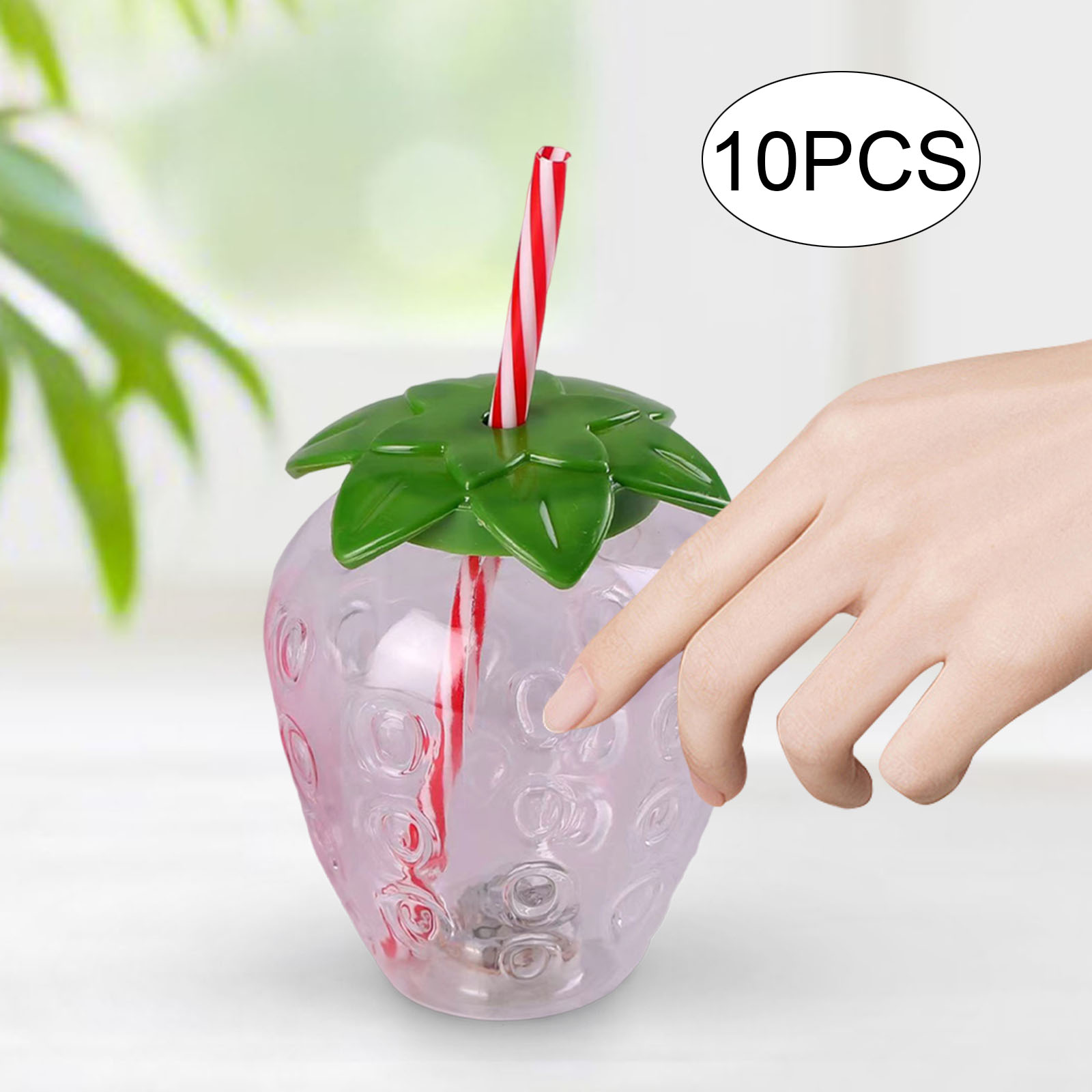 10Pcs/Set Strawberry Sippy Cup - огляд і ціна Baby Food Hipp