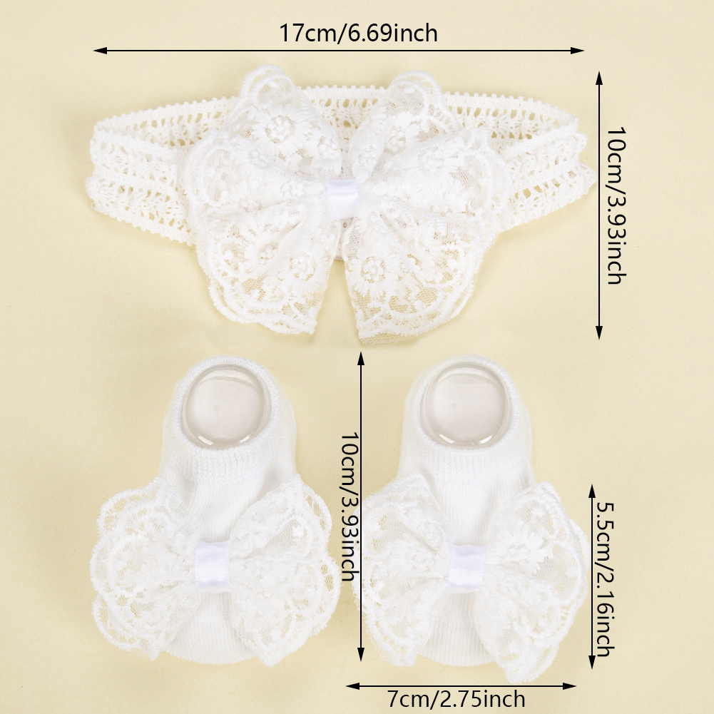 1Set Cream Lace Baby Headbands - огляд і ціна Baby Food Jelly