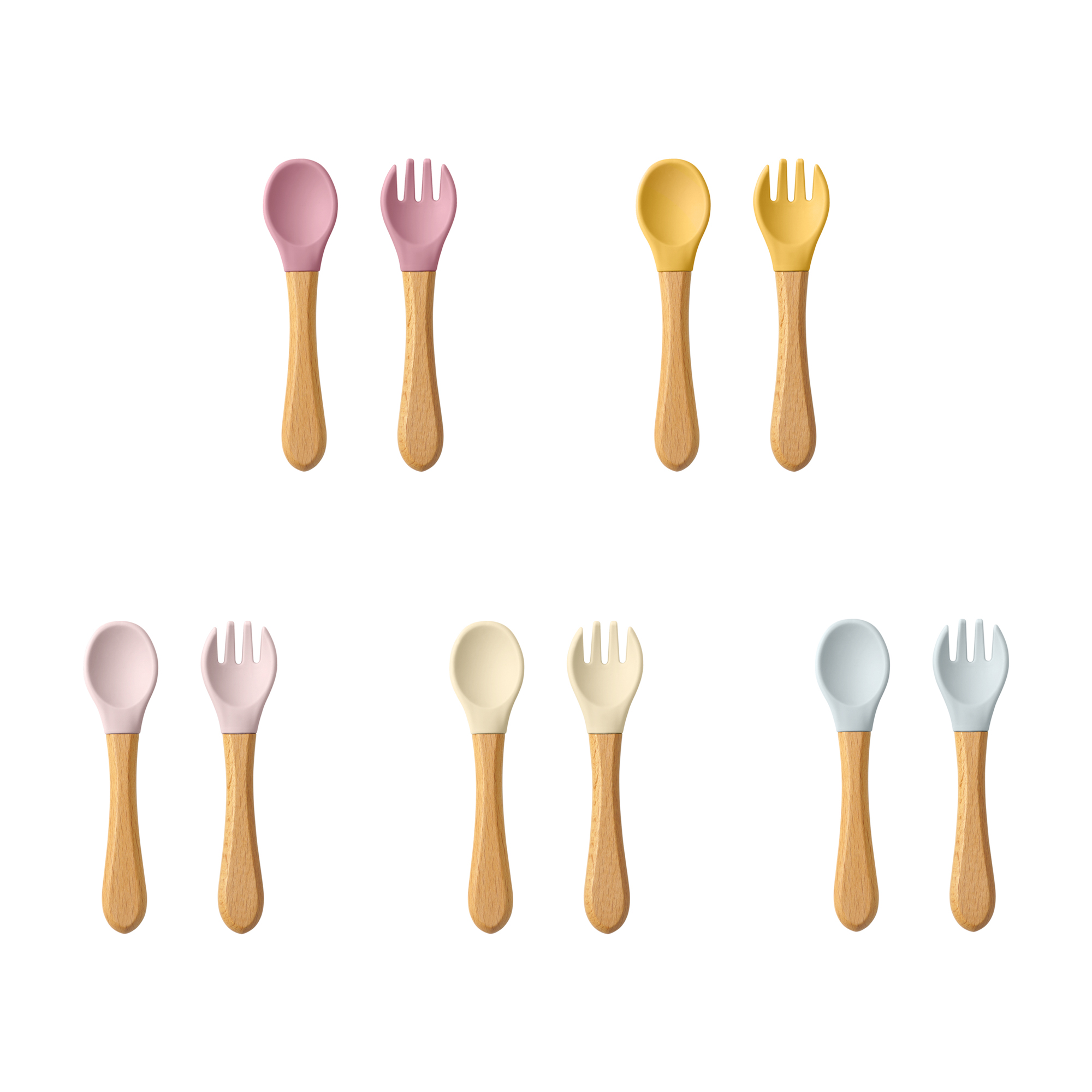 2PCS Baby Learning Spoons Uten - огляд і ціна Baby Food Bites