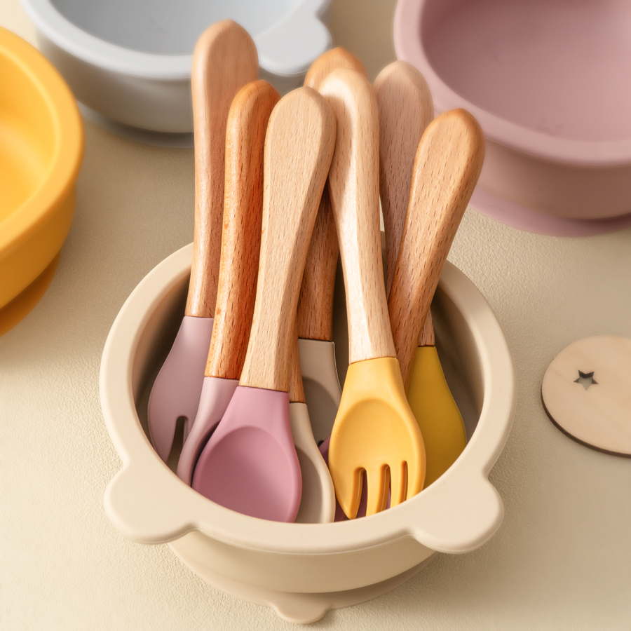 2PCS Baby Learning Spoons Uten - огляд і ціна Baby Food Bites