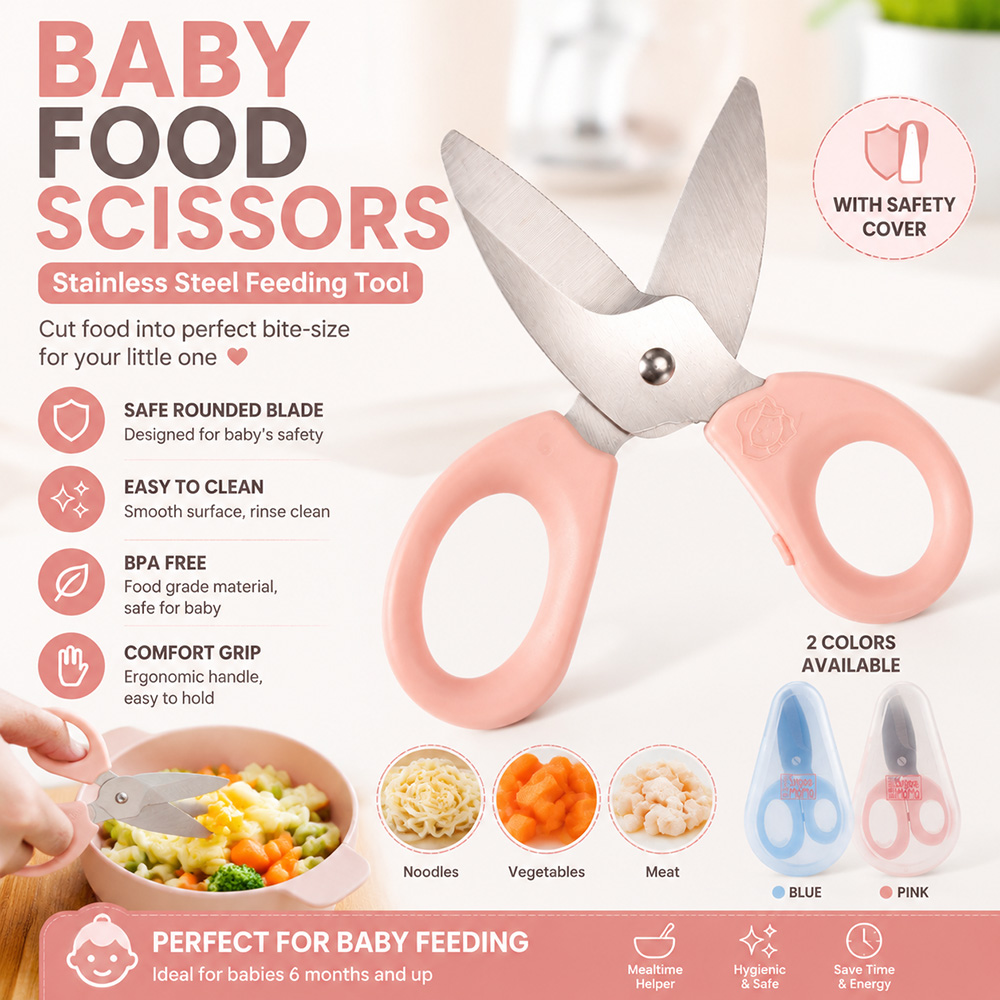 Baby Food Scissors Stainless S - огляд і ціна Baby Food For 2 Year Old